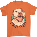 Dog Gamestaff Mens T-Shirt Cotton Gildan Orange