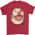 Dog Gamestaff Mens T-Shirt Cotton Gildan Red
