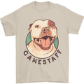 Dog Gamestaff Mens T-Shirt Cotton Gildan Sand