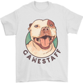 Dog Gamestaff Mens T-Shirt Cotton Gildan White