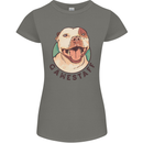 Dog Gamestaff Womens Petite Cut T-Shirt Charcoal