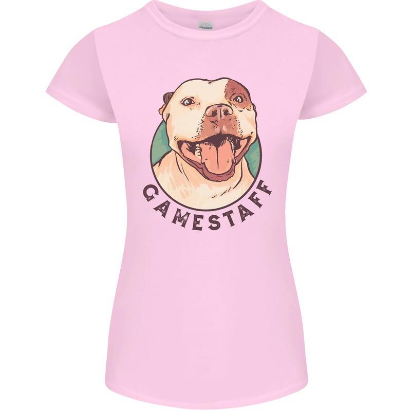 Dog Gamestaff Womens Petite Cut T-Shirt Light Pink