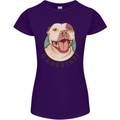 Dog Gamestaff Womens Petite Cut T-Shirt Purple