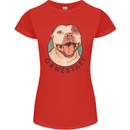 Dog Gamestaff Womens Petite Cut T-Shirt Red