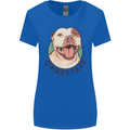Dog Gamestaff Womens Wider Cut T-Shirt Royal Blue