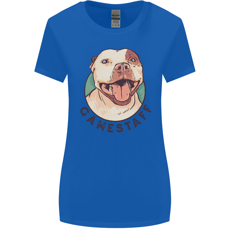 Dog Gamestaff Womens Wider Cut T-Shirt Royal Blue