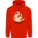 Dog I Hate Cats Funny Mens 80% Cotton Hoodie Bright Red