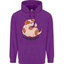 Dog I Hate Cats Funny Mens 80% Cotton Hoodie Purple