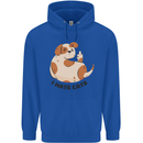 Dog I Hate Cats Funny Mens 80% Cotton Hoodie Royal Blue