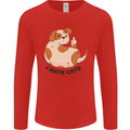 Dog I Hate Cats Funny Mens Long Sleeve T-Shirt Red