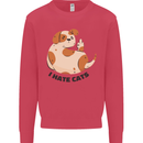 Dog I Hate Cats Funny Mens Sweatshirt Jumper Heliconia