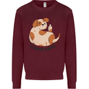 Dog I Hate Cats Funny Mens Sweatshirt Jumper Maroon