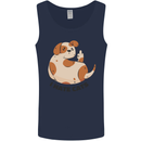 Dog I Hate Cats Funny Mens Vest Tank Top Navy Blue