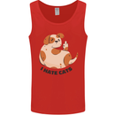 Dog I Hate Cats Funny Mens Vest Tank Top Red