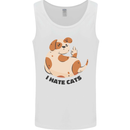 Dog I Hate Cats Funny Mens Vest Tank Top White