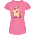Dog I Hate Cats Funny Womens Petite Cut T-Shirt Azalea