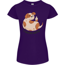 Dog I Hate Cats Funny Womens Petite Cut T-Shirt Purple