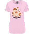 Dog I Hate Cats Funny Womens Wider Cut T-Shirt Light Pink