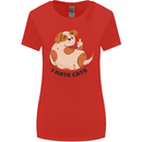 Dog I Hate Cats Funny Womens Wider Cut T-Shirt Red