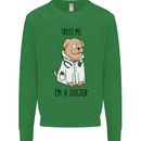 Dog Trust Me I'm a Dogctor Doctor Vet Funny Kids Sweatshirt Jumper Irish Green