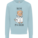 Dog Trust Me I'm a Dogctor Doctor Vet Funny Kids Sweatshirt Jumper Light Blue