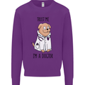 Dog Trust Me I'm a Dogctor Doctor Vet Funny Kids Sweatshirt Jumper Purple