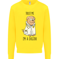 Dog Trust Me I'm a Dogctor Doctor Vet Funny Kids Sweatshirt Jumper Yellow