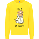 Dog Trust Me I'm a Dogctor Doctor Vet Funny Kids Sweatshirt Jumper Yellow