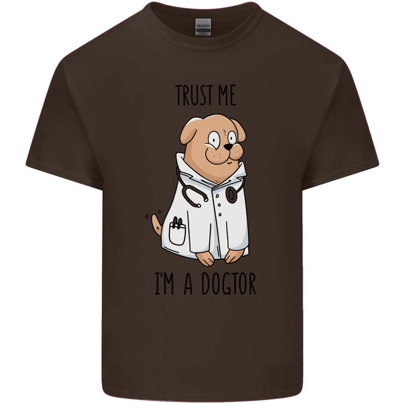 Dog Trust Me I'm a Dogctor Doctor Vet Funny Kids T-Shirt Childrens Chocolate