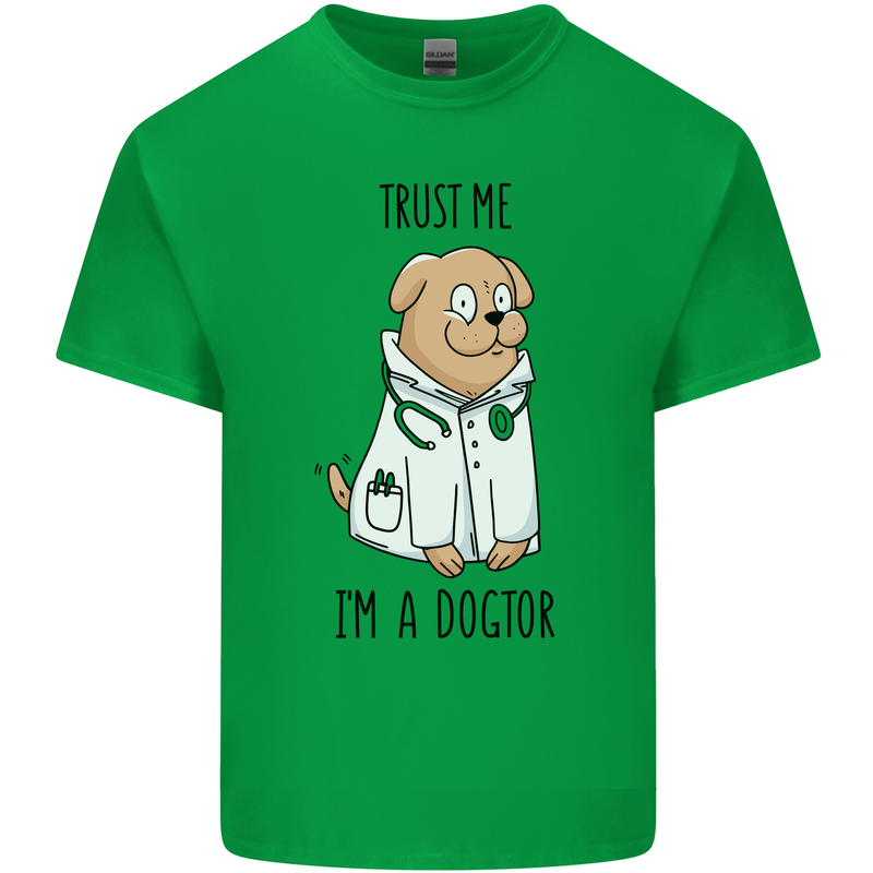 Dog Trust Me I'm a Dogctor Doctor Vet Funny Kids T-Shirt Childrens Irish Green