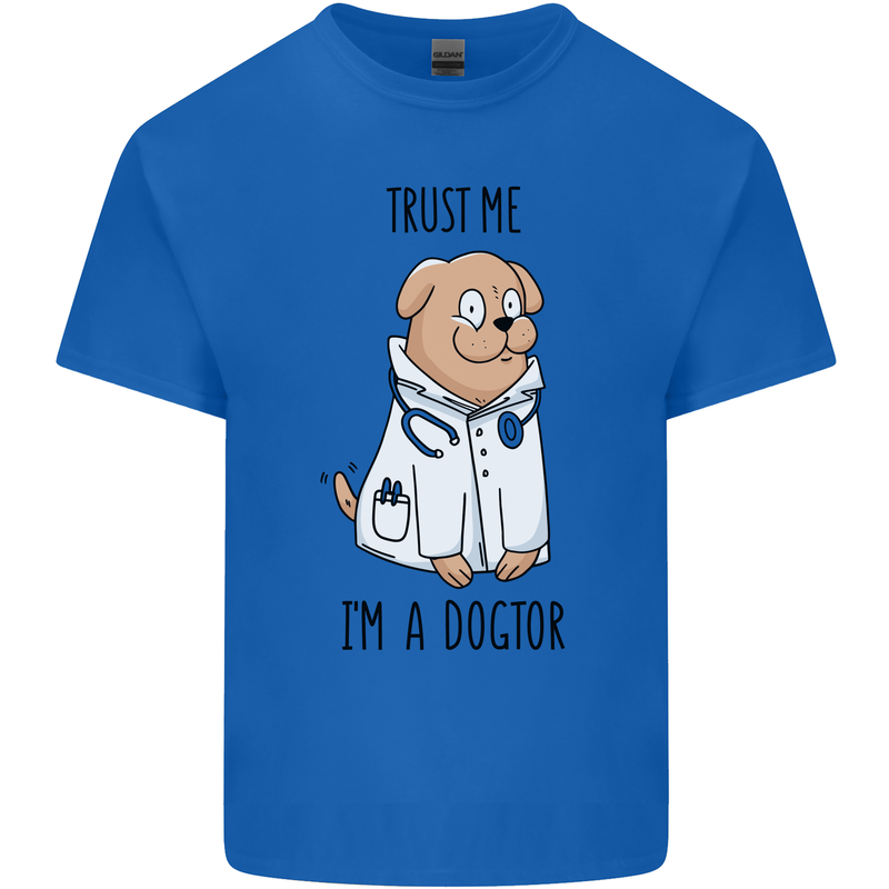 Dog Trust Me I'm a Dogctor Doctor Vet Funny Kids T-Shirt Childrens Royal Blue