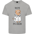 Dog Trust Me I'm a Dogctor Doctor Vet Funny Kids T-Shirt Childrens Sports Grey