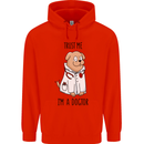 Dog Trust Me I'm a Dogctor Doctor Vet Funny Mens 80% Cotton Hoodie Bright Red