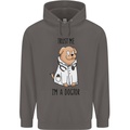 Dog Trust Me I'm a Dogctor Doctor Vet Funny Mens 80% Cotton Hoodie Charcoal