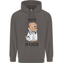 Dog Trust Me I'm a Dogctor Doctor Vet Funny Mens 80% Cotton Hoodie Charcoal