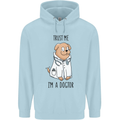 Dog Trust Me I'm a Dogctor Doctor Vet Funny Mens 80% Cotton Hoodie Light Blue