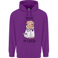 Dog Trust Me I'm a Dogctor Doctor Vet Funny Mens 80% Cotton Hoodie Purple