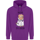 Dog Trust Me I'm a Dogctor Doctor Vet Funny Mens 80% Cotton Hoodie Purple