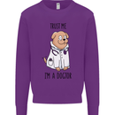 Dog Trust Me I'm a Dogctor Doctor Vet Funny Mens Sweatshirt Jumper Purple