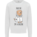 Dog Trust Me I'm a Dogctor Doctor Vet Funny Mens Sweatshirt Jumper White