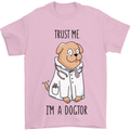 Dog Trust Me I'm a Dogctor Doctor Vet Funny Mens T-Shirt Cotton Gildan Light Pink
