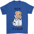 Dog Trust Me I'm a Dogctor Doctor Vet Funny Mens T-Shirt Cotton Gildan Royal Blue