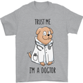 Dog Trust Me I'm a Dogctor Doctor Vet Funny Mens T-Shirt Cotton Gildan Sports Grey