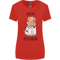 Dog Trust Me I'm a Dogctor Doctor Vet Funny Womens Wider Cut T-Shirt Red