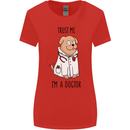 Dog Trust Me I'm a Dogctor Doctor Vet Funny Womens Wider Cut T-Shirt Red