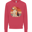 Dogs Beagle With a Retro Sunset Background Mens Sweatshirt Jumper Heliconia