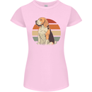 Dogs Beagle With a Retro Sunset Background Womens Petite Cut T-Shirt Light Pink