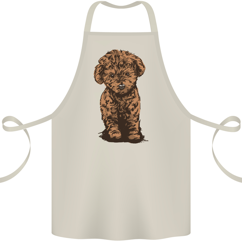 Dogs Cute Labradoodle Puppy Cotton Apron 100% Organic Natural
