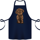 Dogs Cute Labradoodle Puppy Cotton Apron 100% Organic Navy Blue