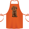 Dogs Cute Labradoodle Puppy Cotton Apron 100% Organic Orange